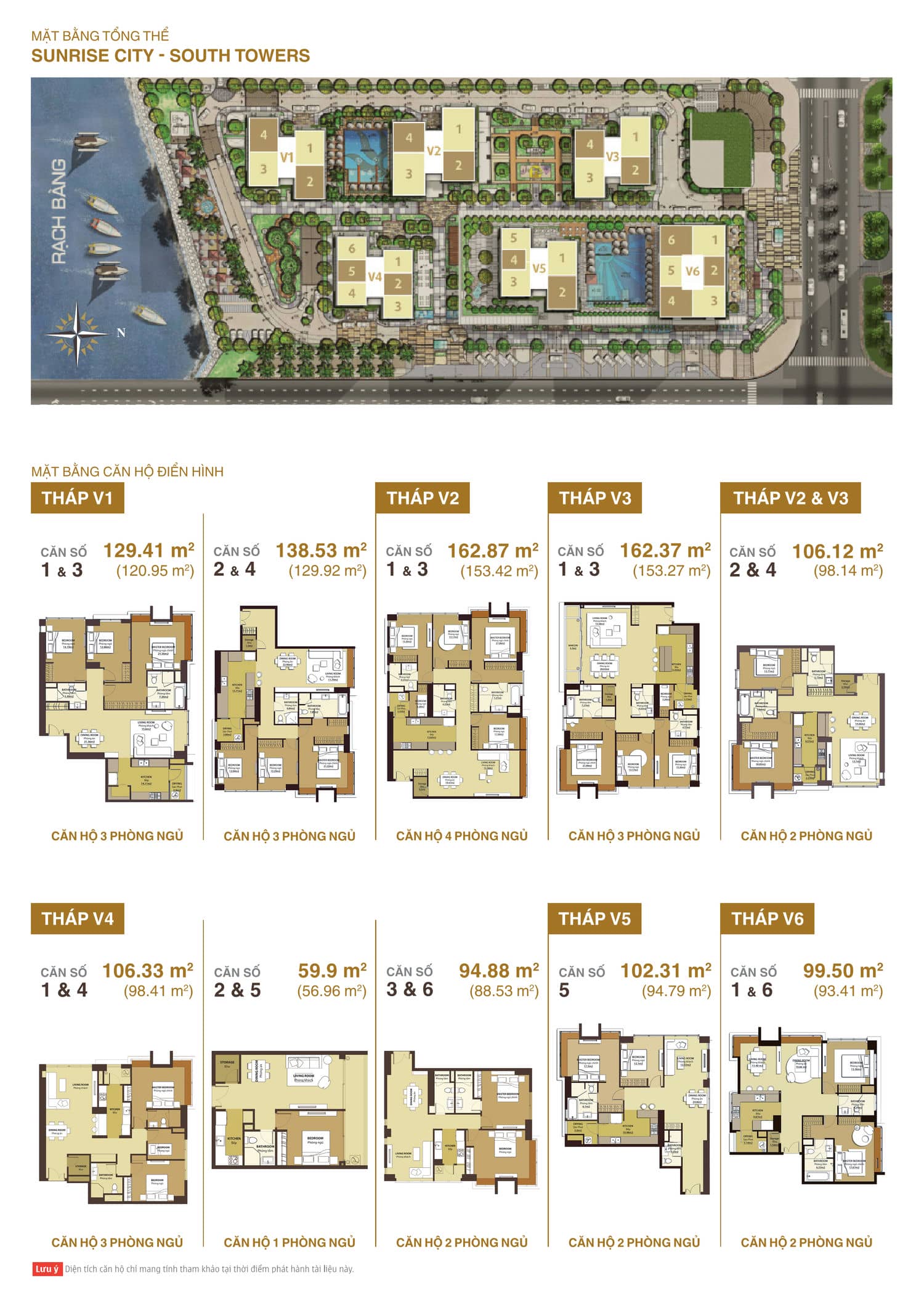 Mặt bằng Tháp South Sunrise City